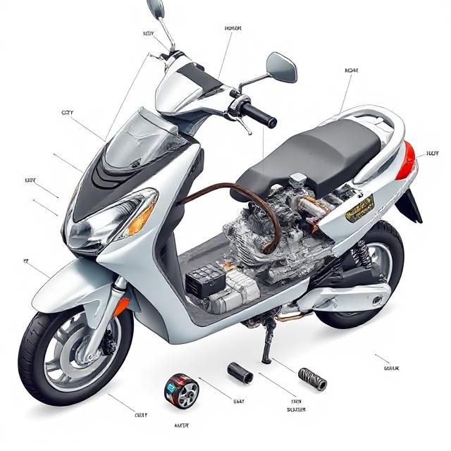 Bagian Mesin Sepeda Motor